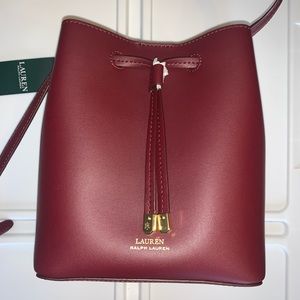 debby II drawstring bag polo ralph lauren merlot
